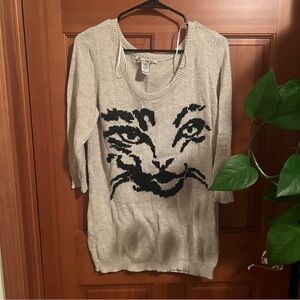 AMERICAN RAG CIE Cat Face Sweater